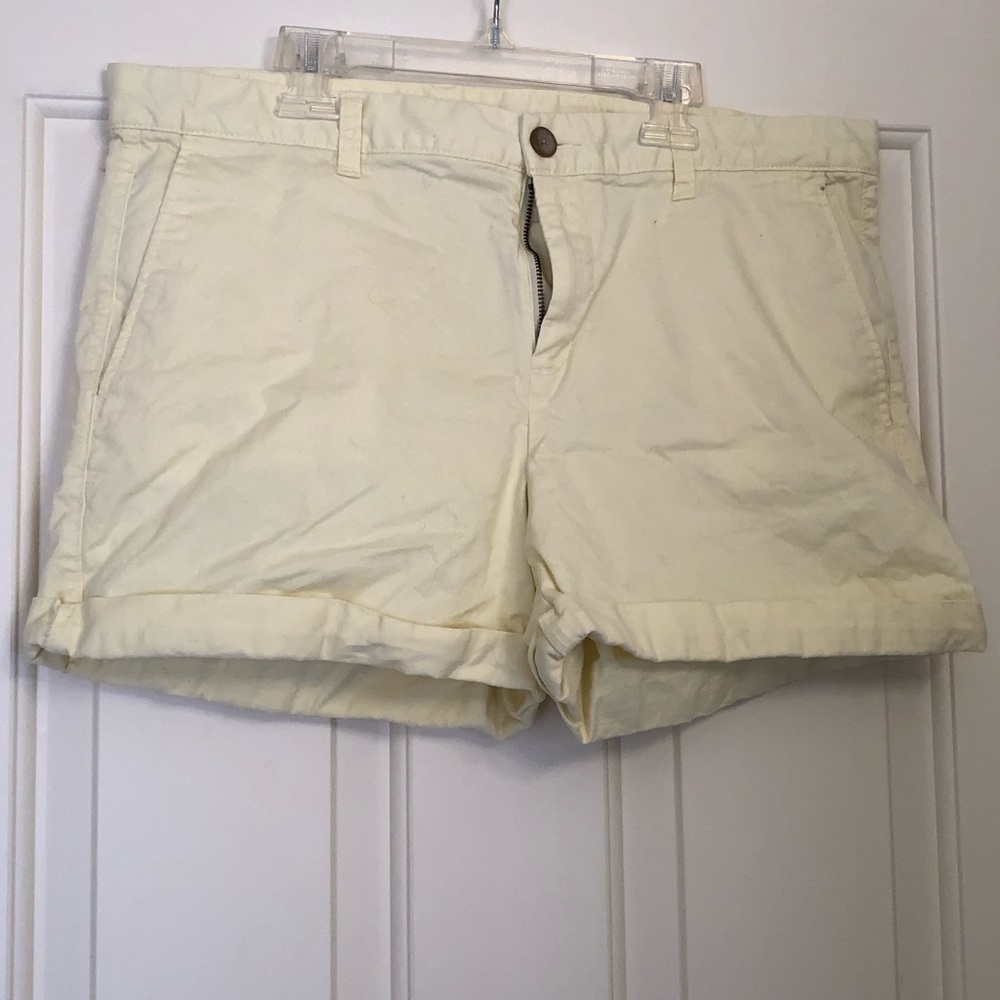 Gap khaki shorts- light yellow.  Sz 12. Never worn